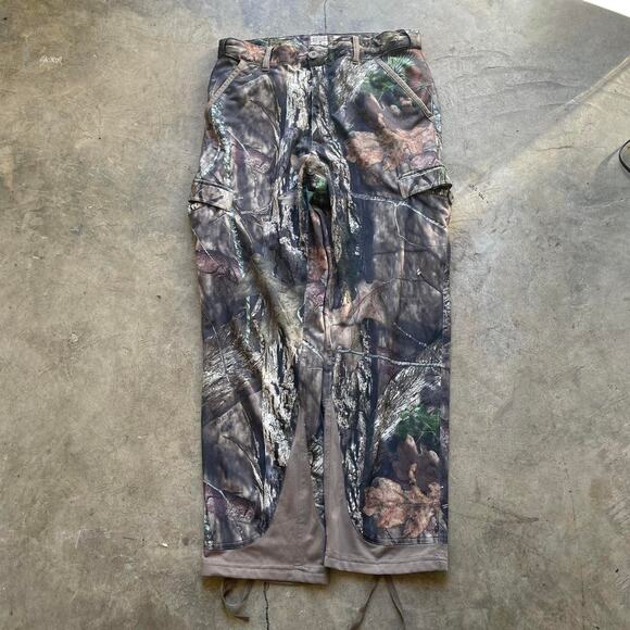 2000s Mesh Baggy Camo Cargo Pants - Picture 1 of 4